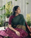 NEW ARRIVAL BANARASI SILK WEAVING WORK SAREE WITH UNSTITCHED BLOUSE PARTY WEAR WHOLESALE PRICE ETHNIC GARMENT (8)