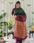 NEW ARRIVAL BANARASI SILK WEAVING WORK SAREE WITH UNSTITCHED BLOUSE PARTY WEAR WHOLESALE PRICE ETHNIC GARMENT (8)