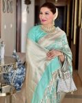 NEW ARRIVAL BANARASI SOFT SILK WEAVING WORK SAREE WITH UNSTITCHED BLOUSE PARTY WEAR WHOLESALE PRICE ETHNIC GARMENT (7)