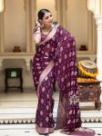 NEW ARRIVAL BANARASI SOFT SILK WEAVING WORK SAREE WITH UNSTITCHED BLOUSE PARTY WEAR WHOLESALE PRICE ETHNIC GARMENT (14)
