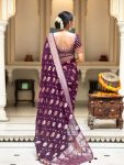 NEW ARRIVAL BANARASI SOFT SILK WEAVING WORK SAREE WITH UNSTITCHED BLOUSE PARTY WEAR WHOLESALE PRICE ETHNIC GARMENT (14)