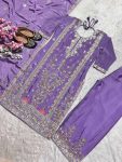 NEW ARRIVAL CHINON EMBROIDERY SEQUENCE CODING WORK TOP PALAZZO WITH DUPATTA PARTY WEAR WHOLESALE PRICE ETHNIC GARMENT (3)