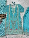 NEW ARRIVAL CHINON EMBROIDERY SEQUENCE CODING WORK TOP PALAZZO WITH DUPATTA PARTY WEAR WHOLESALE PRICE ETHNIC GARMENT (4)