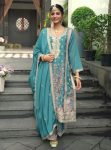 NEW ARRIVAL CHINON EMBROIDERY SEQUENCE CODING WORK TOP PALAZZO WITH DUPATTA PARTY WEAR WHOLESALE PRICE ETHNIC GARMENT (4)