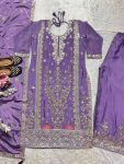 NEW ARRIVAL CHINON EMBROIDERY SEQUENCE CODING WORK TOP PALAZZO WITH DUPATTA PARTY WEAR WHOLESALE PRICE ETHNIC GARMENT (3)