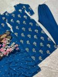 NEW ARRIVAL CHINON EMBROIDERY SEQUENCE WITH MOTI WORK LACE BORDER TOP BOTTOM WITH DUPATTA FESTIVE WEAR WHOLESALE PRICE ETHNIC GARMENT (2)