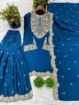 NEW ARRIVAL CHINON SILK EMBROIDERY CODING DORI-SEQUENCE WORK TOP SHARARA WITH DUPATTA PARTY WEAR WHOLESALE PRICE ETHNIC GARMENT (3)