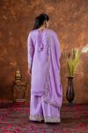 NEW ARRIVAL CHINON SILK EMBROIDERY SEQUENCE CODING DORI WITH FANCY LATKAN AND TASSLES FESTIVE WEAR WHOLESALE PRICE ETHNIC GARMENT (5)