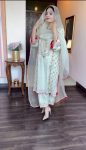 NEW ARRIVAL CHINON SILK SEQUENCE THREAD EMBROIDERY WORK TOP BOTTOM WITH DUPATTA PARTY WEAR WHOLESALE PRICE ETHNIC GARMENT (6)