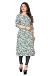 NEW ARRIVAL CREEP DIGITAL PRINTED KURTI  GREY