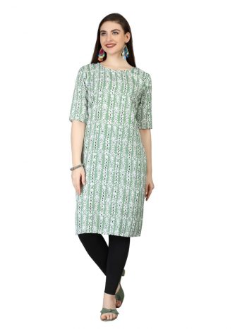NEW ARRIVAL CREEP DIGITAL PRINTED KURTI  PISTA