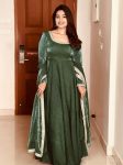 NEW ARRIVAL FENDI SILK EMBROIDERY SEQUENCE WORK GOWN WITH DUPATTA FESTIVE WEAR WHOLESALE PRICE ETHNIC GARMENT (3)