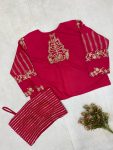 NEW ARRIVAL FRENCH CREPE SEQUENCE EMBROIDERY WORK TUBE BLOUSE LEHENGA WITH KOTI PARTY WEAR WHOLESALE PRICE ETHNIC GARMENT (6)