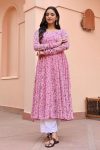 NEW ARRIVAL GEORGETTE DIGITAL PRINTED GOWN FESTIVE WEAR WHOLESALE PRICE ETHNIC GARMENT (4)