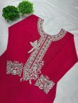 NEW ARRIVAL GEORGETTE EMBROIDERY AND SEQUENCE WORK TOP PALAZZO WITH DUPATTA FESTIVE WEAR WHOLESALE PRICE ETHNIC GARMENT (3)