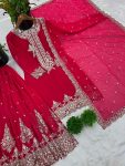 NEW ARRIVAL GEORGETTE EMBROIDERY AND SEQUENCE WORK TOP PALAZZO WITH DUPATTA FESTIVE WEAR WHOLESALE PRICE ETHNIC GARMENT (3)