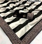 NEW ARRIVAL GEORGETTE EMBROIDERY SEQUENCE LACE BORDER WORK SAREE WITH UNSTITCHED BLOUSE PARTY WEAR WHOLESALE PRICE ETHNIC GARMENT (2)