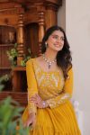 NEW ARRIVAL GEORGETTE EMBROIDERY SEQUENCE WORK ONLY GOWN PARTY WEAR WHOLESALE PRICE ETHNIC GARMENT (8)