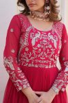 NEW ARRIVAL GEORGETTE EMBROIDERY SEQUENCE WORK ONLY GOWN PARTY WEAR WHOLESALE PRICE ETHNIC GARMENT (2)