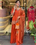 NEW ARRIVAL GEORGETTE EMBROIDERY SEQUENCE WORK TOP PALAZZO WITH DUPATTA FESTIVE WEAR WHOLESALE PRICE ETHNIC GARMENT (16)