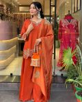 NEW ARRIVAL GEORGETTE EMBROIDERY SEQUENCE WORK TOP PALAZZO WITH DUPATTA FESTIVE WEAR WHOLESALE PRICE ETHNIC GARMENT (16)