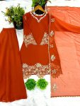NEW ARRIVAL GEORGETTE EMBROIDERY SEQUENCE WORK TOP PALAZZO WITH DUPATTA FESTIVE WEAR WHOLESALE PRICE ETHNIC GARMENT (16)