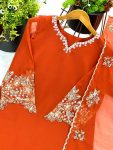 NEW ARRIVAL GEORGETTE EMBROIDERY SEQUENCE WORK TOP PALAZZO WITH DUPATTA FESTIVE WEAR WHOLESALE PRICE ETHNIC GARMENT (16)