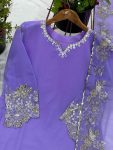 NEW ARRIVAL GEORGETTE EMBROIDERY SEQUENCE WORK TOP PALAZZO WITH DUPATTA PARTY WEAR WHOLESALE PRICE ETHNIC GARMENT (3)