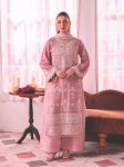 NEW ARRIVAL GEORGETTE EMBROIDERY SEQUENCE WORK TOP PALAZZO WITH DUPATTA BABY PINK