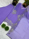 NEW ARRIVAL GEORGETTE EMBROIDERY SEQUENCE WORK TOP PALAZZO WITH DUPATTA PARTY WEAR WHOLESALE PRICE ETHNIC GARMENT (3)