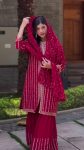 NEW ARRIVAL GEORGETTE EMBROIDERY SEQUENCE WORK TOP SHARARA WITH DUPATTA PARTY WEAR WHOLESALE PRICE ETHNIC GARMENT (4)