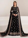 NEW ARRIVAL GEORGETTE SEQUENCE AND THREAD EMBROIDERY WORK  GOWN SHARARA WITH DUPATTA  BLACK