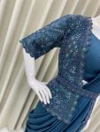 NEW ARRIVAL GEORGETTE SEQUENCE EMBROIDERY WORK READY TO WEAR SAREE KOTI WAIST BELT WITH STITCHED BLOUSE PARTY WEAR WHOLESALE PRICE ETHNIC GARMENT (2)