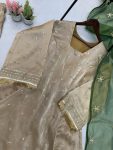 NEW ARRIVAL JIMMY CHOO SEQUENCE EMBROIDERY WORK AND ZALAR LACE WORK TOP BOTTOM WITH DUPATTA FESTIVE WEAR WHOLESALE PRICE ETHNIC GARMENT (7)