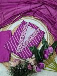 NEW ARRIVAL MUSLIN SEQUENCE EMBROIDERY WORK TOP BOTTOM WITH DUPATTA FESTIVE WEAR WHOLESALE PRICE ETHNIC GARMENT (4)