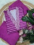 NEW ARRIVAL MUSLIN SEQUENCE EMBROIDERY WORK TOP BOTTOM WITH DUPATTA FESTIVE WEAR WHOLESALE PRICE ETHNIC GARMENT (4)