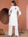 NEW ARRIVAL RAYON CHIKANKARI EMBROIDERY WORK TOP BOTTOM SET CASUAL WEAR WHOLESALE PRICE ETHNIC GARMENT (3)