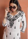NEW ARRIVAL RAYON CHIKANKARI EMBROIDERY WORK TOP BOTTOM SET CASUAL WEAR WHOLESALE PRICE ETHNIC GARMENT (3)