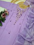 NEW ARRIVAL RAYON SLUB EMBROIDERY WORK TOP BOTTOM WITH DUPATTA FESTIVE WEAR WHOLESALE PRICE ETHNIC GARMENT (9)