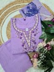 NEW ARRIVAL RAYON SLUB EMBROIDERY WORK TOP BOTTOM WITH DUPATTA FESTIVE WEAR WHOLESALE PRICE ETHNIC GARMENT (9)