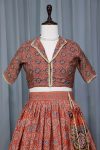 NEW ARRIVAL SILK CRAPE AZARAKH PRINTED LEHNGA FULLY STITCHED LEHENGA CHOLI FESTIVE WEAR WHOLESALE PRICE ETHNIC GARMENT (5)
