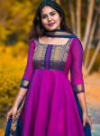 NEW ARRIVAL SILK JACQUARD WEAVING ZARI BORDER WORK GOWN WITH DUPATTA FESTIVE WEAR WHOLESALE PRICE ETHNIC GARMENT (2)
