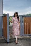 NEW ARRIVAL SOFT COTTON DIGITAL PRINTED KURTI  PINK