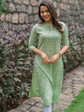 NEW ARRIVAL SOFT COTTON DIGITAL PRINTED KURTI  PISTA