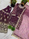 NEW ARRIVAL TWILL NET EMBROIDERY SEQUENCE WORK TOP SHARARA WITH DUPATTA PARTY WEAR WHOLESALE PRICE ETHNIC GARMENT (3)
