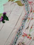 NEW ARRIVAL VISCOSE CHANDERI READY MADE LACE WORK TOP BOTTOM WITH DUPATTA FESTIVE WEAR WHOLESALE PRICE ETHNIC GARMENT (5)