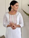 NEW ARRIVAL VISCOSE RAYON EMBROIDERY SEQUENCE WORK TOP BOTTOM WITH DUPATTA FESTIVE WEAR WHOLESALE PRICE ETHNIC GARMENT (7)