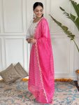 NEW ARRIVAL VISCOSE RAYON EMBROIDERY SEQUENCE WORK TOP BOTTOM WITH DUPATTA FESTIVE WEAR WHOLESALE PRICE ETHNIC GARMENT (7)