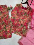 RICH LOOK CHINON PRINTED SEQUENCE EMBROIDERY WORK TOP SHARARA WITH DUPATTA PARTY WEAR WHOLESALE PRICE ETHNIC GARMENT (7)
