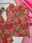 RICH LOOK CHINON PRINTED SEQUENCE EMBROIDERY WORK TOP SHARARA WITH DUPATTA PARTY WEAR WHOLESALE PRICE ETHNIC GARMENT (7)
